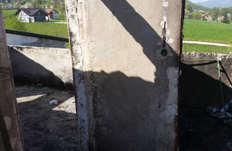 izgorena kuca Novi Travnik