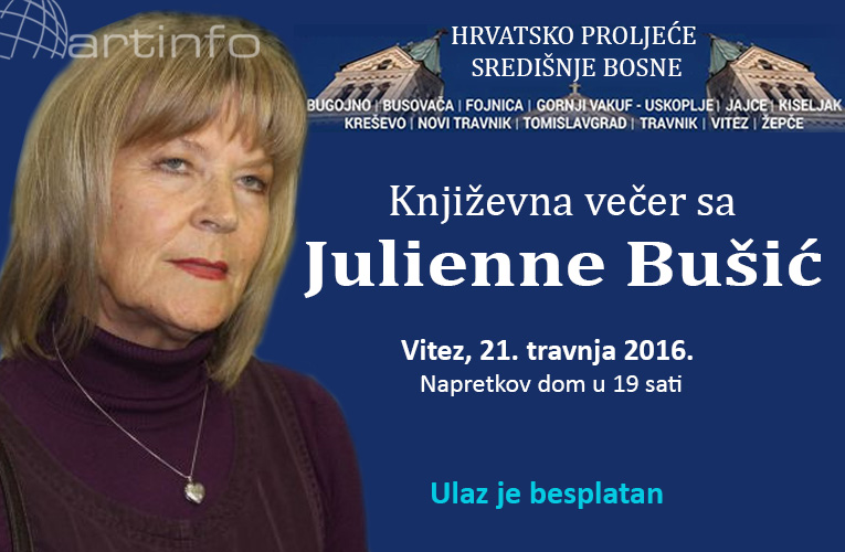 julienne busic knjizevna vecer najava