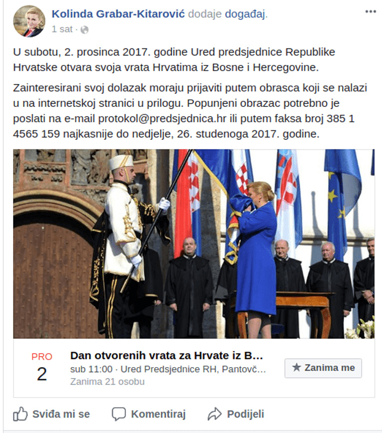 kolinda objava
