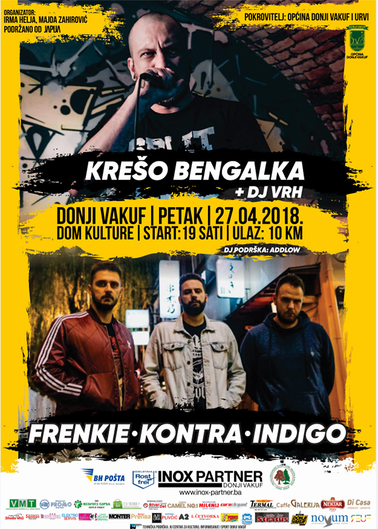 RAP NIGHT 2K18 donji fakuf plakat