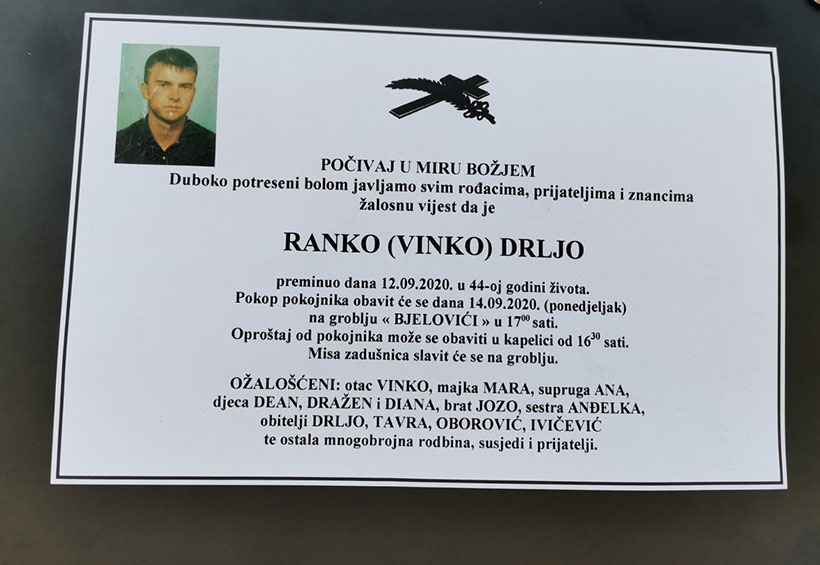 smrtovnica drljo