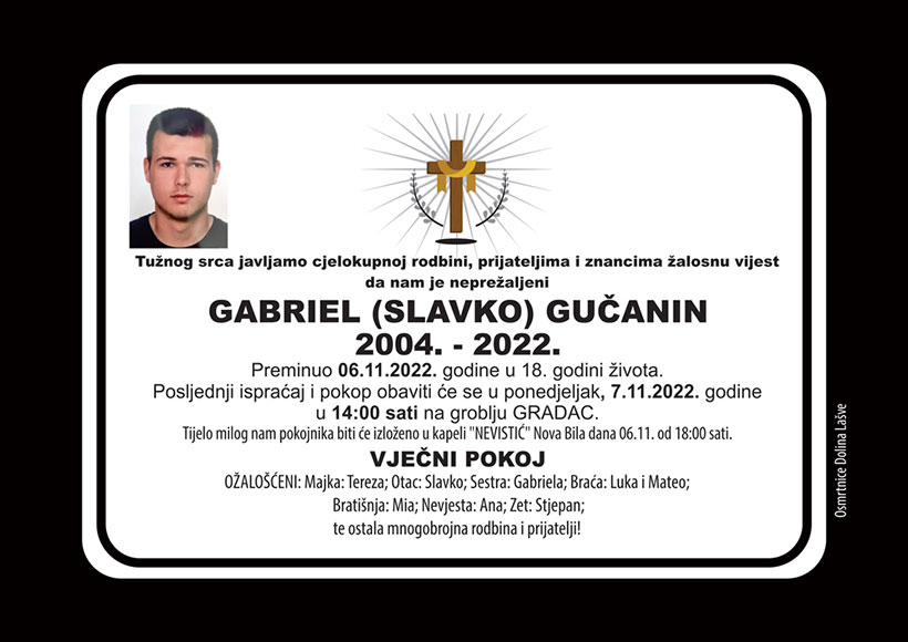 osmrt gabriel gucanin
