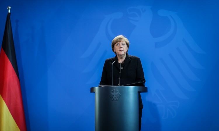 angela merkel press