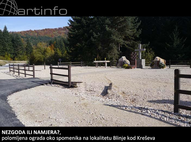 ostecena-ograda-oko-spomenika